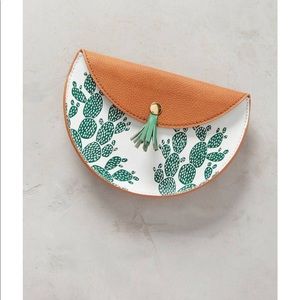Anthropologie Amelie Mancini Cactus clutch